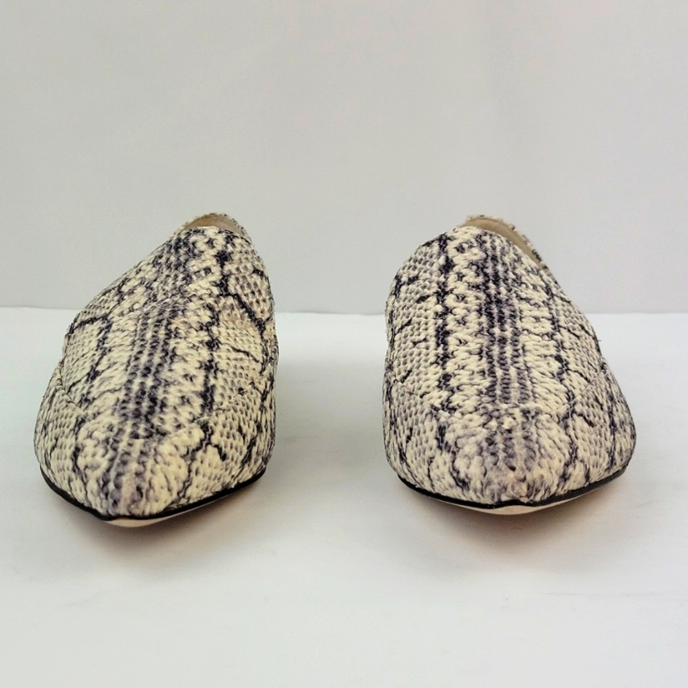 Cole Haan Python Textured Leather Brie Skimmer Fl… - image 3